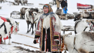 Участница национального праздника народов Крайнего Севера