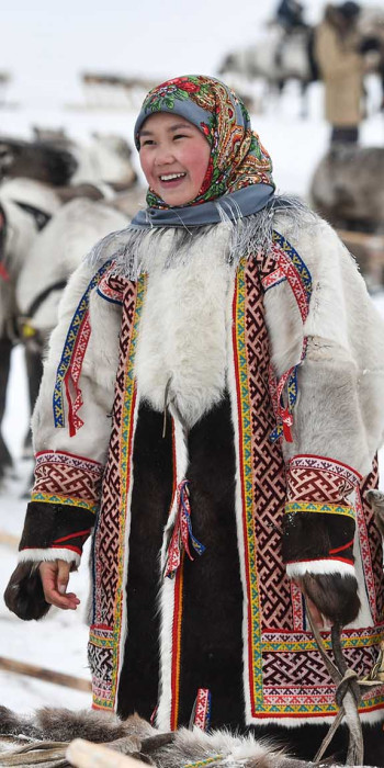 Участница национального праздника народов Крайнего Севера