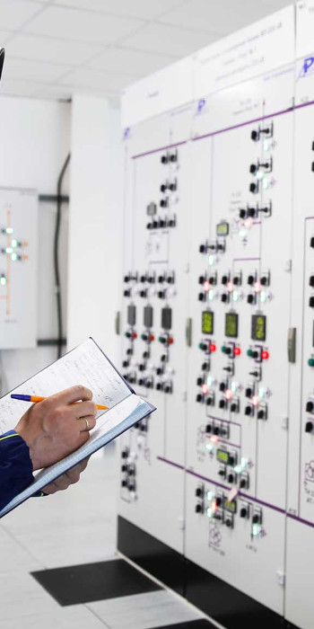 Сотрудник электроподстанции