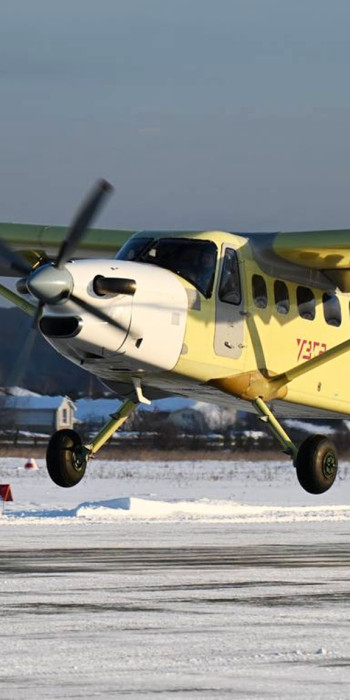 Самолет ЛМС-901 "Байкал" совершил первый полет с российским двигателем ВК-800 и воздушным винтом АВ-901