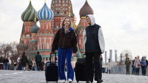 Туристы на Красной площади