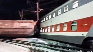Последствия столкновения поездов