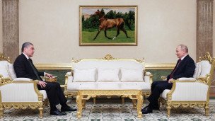 Визит президента РФ Путина в Туркменистан