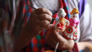 Роспись дымковской игрушки