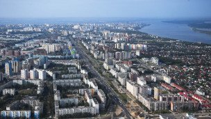 Город вид сверху