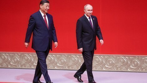 Председатель КНР Си Цзиньпин и президент России Владимир Путин