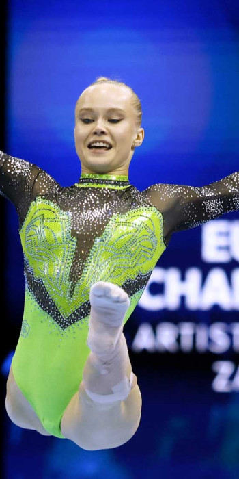 Ангелина Мельникова во время выполнения вольной программы