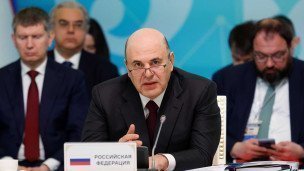 Председатель правительства РФ Михаил Мишустин на заседании 