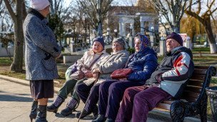 Горожане во время отдыха