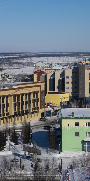 Вид на жилые дома 