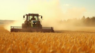 Уборка урожая зерновых