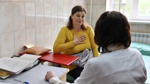 Пациентка на приеме у врача 