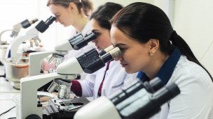 Студенты в лаборатории