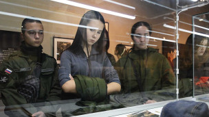 Воспитанники центра «Воин» на выставке