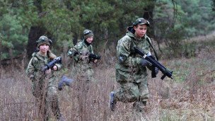 Участники военно-спортивной игры 