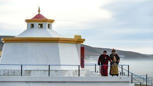 Забайкальский край, вид на буддийскую ступу