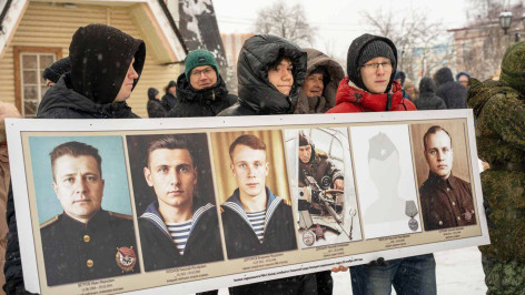 торжественно-траурная церемония по захоронению останков летчиков экипажа двухмоторной летающей лодки «Номад»