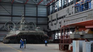 На судостроительном заводе "Море" в Феодосии