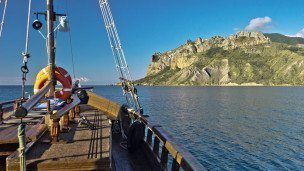Вид на Крымский полуостров