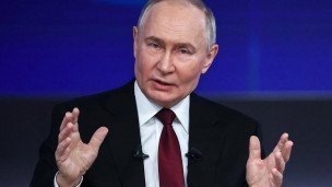 Путин во время программы "Итоги года"