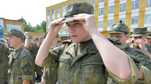 Торжественная отправка призывников в войска 