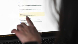 страница портала госуслуг во время установления самозапрета на кредиты