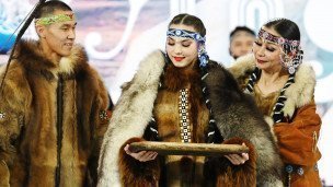 Стилизованная чукотская свадьба с элементами национальных традиций