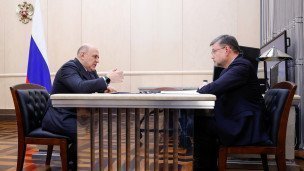 Встреча Мишустина с главой Росгидромета Шумаковым