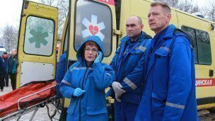 Сотрудники скорой медицинской помощи во время выезда