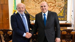 Председатель правительства РФ Михаил Мишустин и президент Бразилии Луис Инасиу Лула да Силва 