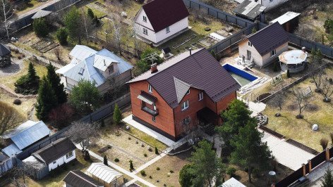 Частный дом с высоты