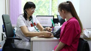 Прием пациентки в поликлинике