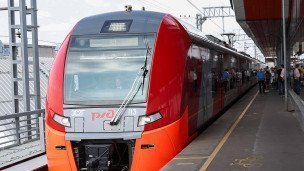 Поезд "Ласточка" во время запуска в автоматическом режиме