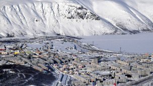 Вид на Кировск с горы Вудъяврчорр