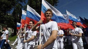 Спортивное шествие, посвященное 105-летию первого парада на Красной площади