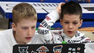 Дети за компьютером 