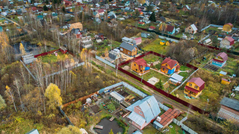 Вид на дачные участки