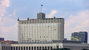 Вид на здание Правительства РФ 