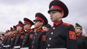 кадеты на построении