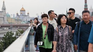 Китайские туристы на Красной площади