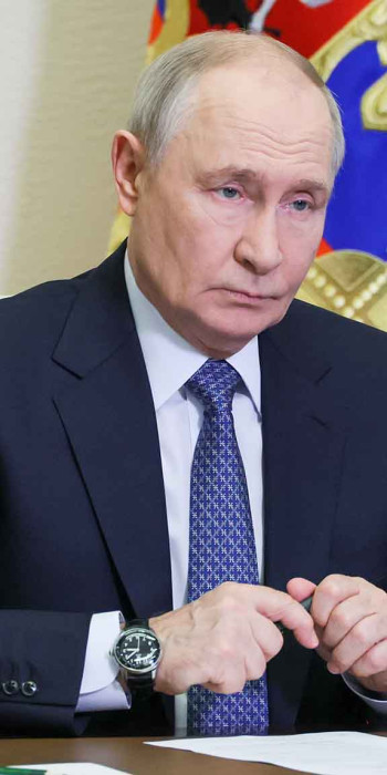 Владимир Путин во время совещания по вопросам повышения информационной безопасности 