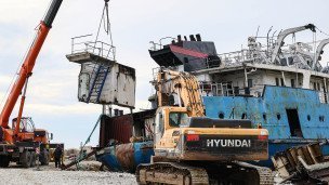  Демонтаж танкера "Волгонефть 239" в Краснодарском крае