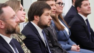 Участники встречи президента РФ Владимира Путина с победителями конкурса управленцев "Лидеры России"