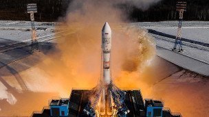 Во время запуска ракеты-носителя "Союз-2.1а