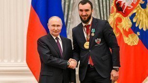 Встреча президента РФ Путина со спортсменами
