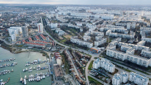 Вид на бухту в Севастополе