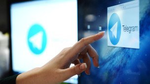 Мессенджер Telegram на экране монитора