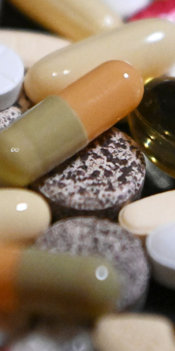 Таблетки крупным планом 
