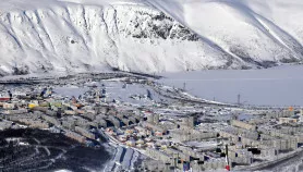 Вид на Кировск с горы Вудъяврчорр